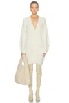 Lapointe Organic Cashmere Oversized Raglan Cardigan In White