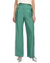 Lapointe Organic Silk Relaxed Pant In Green
