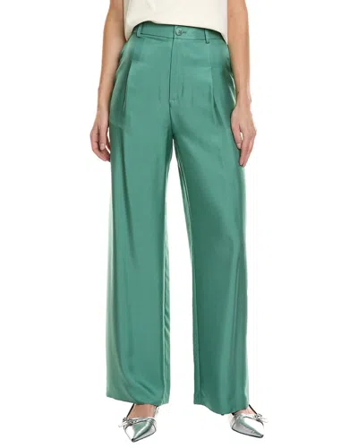 Lapointe Organic Silk Relaxed Pant In Green