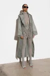 Lapointe Organza Double Breasted Trench