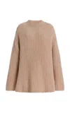 Lapointe Oversized Wool-blend Boucle Sweater In Neutral