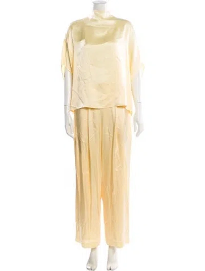 Pre-owned Lapointe Pant Set In Yellow
