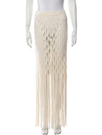 Pre-owned Lapointe Patterned Long Skirt In Neutrals