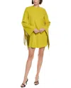 Lapointe Pebble Crepe Shift Dress In Yellow