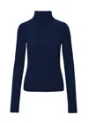 Lapointe Pintuck Turtleneck In Navy