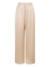 Lapointe Pleated Straight Trousers In Neutral