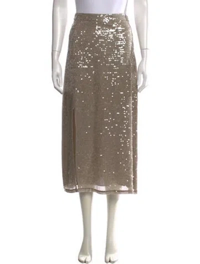 Pre-owned Lapointe Printed Midi Length Skirt In Neutrals