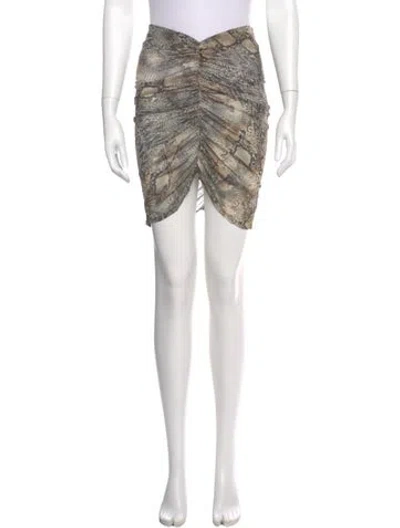 Pre-owned Lapointe Printed Mini Skirt W/ Tags In Multi