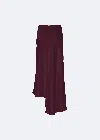 Lapointe Satin Asymmetrical Skirt In Mulberry