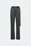 Lapointe Satin Belted Pant In Multi
