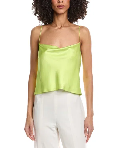 Lapointe Satin Bias Cami Shirt In Yellow