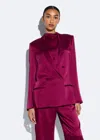 Lapointe Satin Blazer In Berry