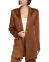 Lapointe Satin Blazer In Orange