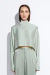 LAPOINTE SATIN CAFTAN TOP