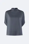 Lapointe Satin Cape Tee