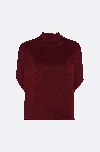 Lapointe Satin Cape Tee In Brown