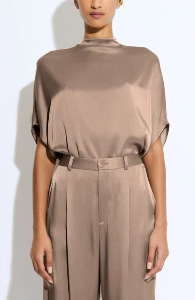 LAPOINTE LAPOINTE SATIN CAPE TEE
