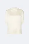 Lapointe Satin Cape Tee In Cream