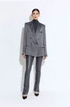 Lapointe Satin Double Breasted Blazer