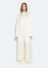Lapointe Satin Duster Coat In Cream