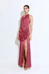 Lapointe Satin Halter Gown