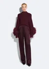Lapointe Satin Relaxed Pant In Mulberry