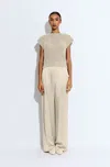 Lapointe Satin Relaxed Pleated Pant