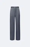 Lapointe Satin Relaxed Pleated Pant