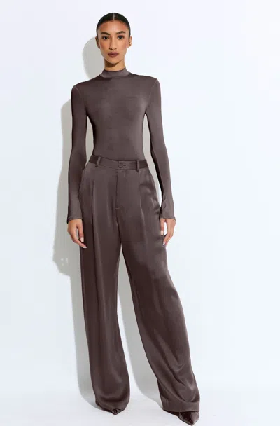 Lapointe Satin Relaxed Pleated Pant