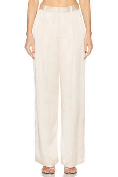 LAPOINTE SATIN RELAXED PLEATED PANT