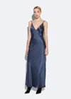 Lapointe Satin Slip Dress In Ink