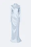 Lapointe Satin Tab Gown In Cloud