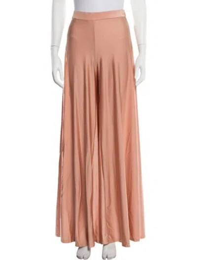 Pre-owned Lapointe Satin Wide Leg Pants In Pink
