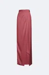 Lapointe Satin Wrap Maxi Skirt