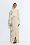 Lapointe Satin Wrap Maxi Skirt