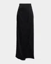 Lapointe Satin Wrap Maxi Skirt