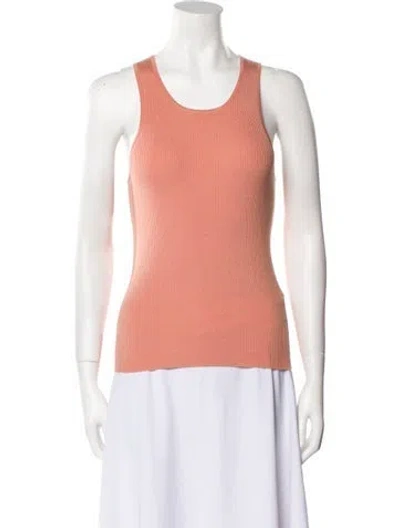 Pre-owned Lapointe Scoop Neck Sleeveless Top In Yellow