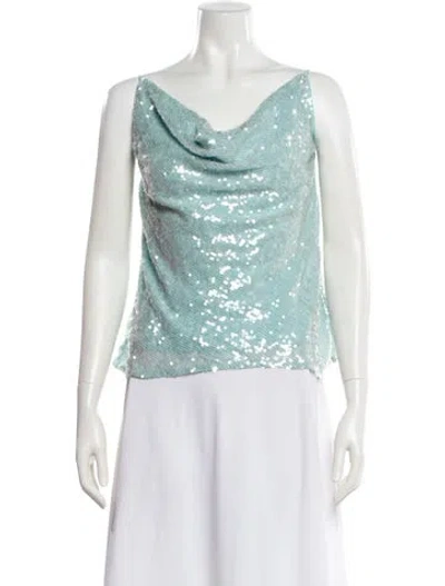 Pre-owned Lapointe Sequin Cowl Neck Top