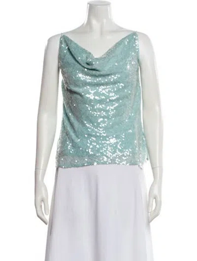 Pre-owned Lapointe Sequin Cowl Neck Top