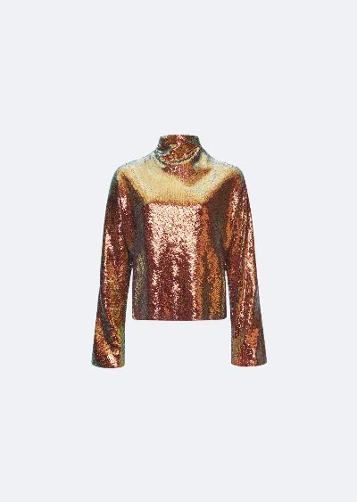 Lapointe Sequin Dolman Top In Multi Iridescent