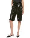 Lapointe Sequin High-waist Short In Black