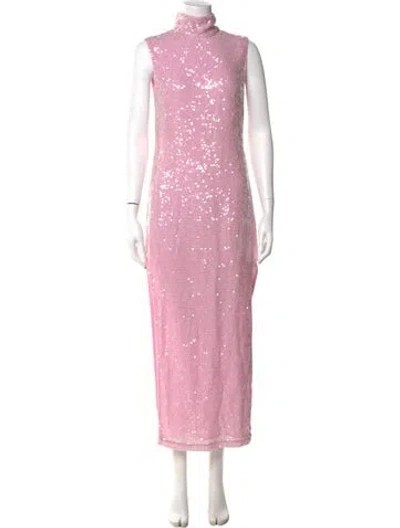 Pre-owned Lapointe Sequin Long Dress W/ Tags In Pink