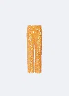 Lapointe Sequin Low Waisted Trouser In Burnt Orange