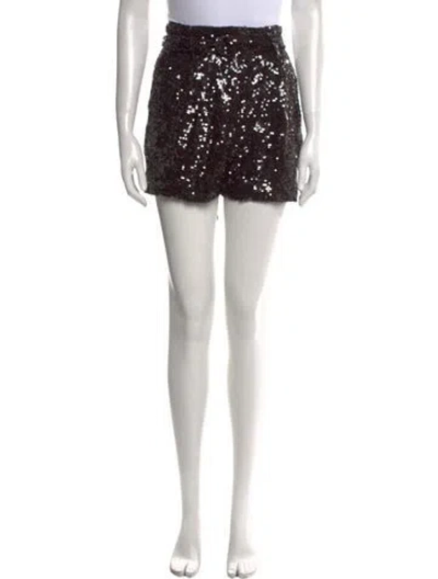 Pre-owned Lapointe Sequin Mini Shorts W/ Tags In Brown