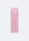 Lapointe Sequin Relaxed Pleated Pant In Blossom
