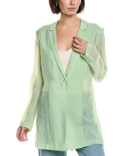 LAPOINTE LAPOINTE SHEER SILK-BLEND BLAZER