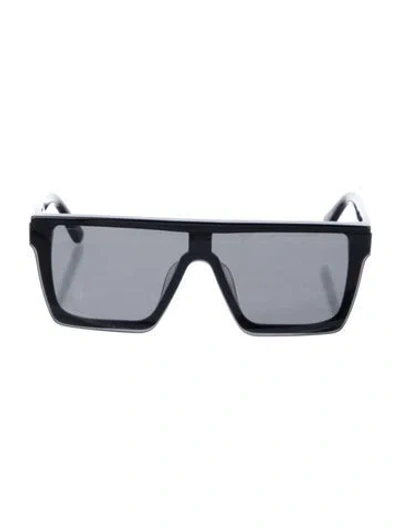 Pre-owned Lapointe Shield Tinted Sunglasses In Black