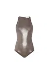 Lapointe Shiny Jersey Bodysuit