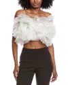 Lapointe Silk Bustier Top In White