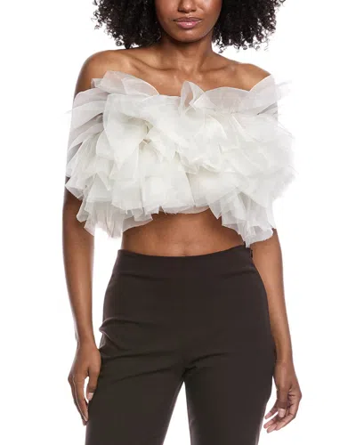 LAPOINTE LAPOINTE SILK BUSTIER TOP